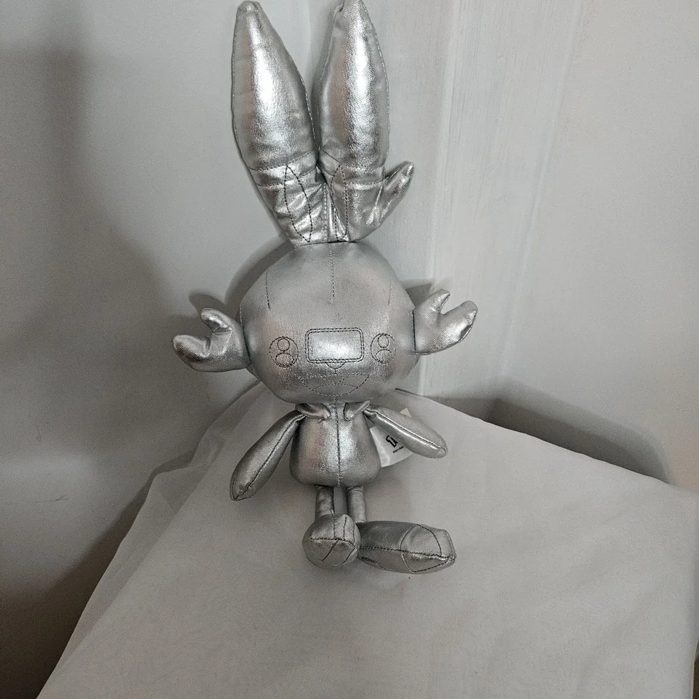 2021 Silver Scorbunny Plush Pokemon 25th Anniversary Rabbit Metallic 15